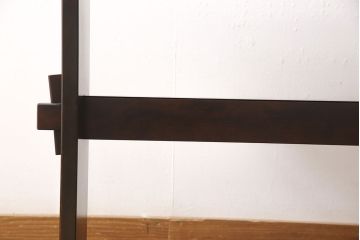 中古　北海道民芸家具　シンプルなデザインが美しいダイニングテーブル(食卓、作業台)(R-052528)