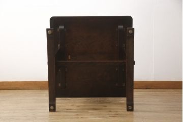 中古　北海道民芸家具　特注品　コンパクトなサイズ感がかわいらしいダイニングテーブル(作業台)(R-052529)
