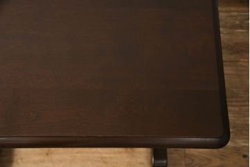 中古　北海道民芸家具　特注品　コンパクトなサイズ感がかわいらしいダイニングテーブル(作業台)(R-052530)