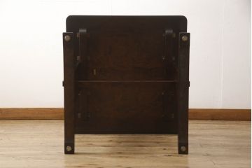 中古　北海道民芸家具　特注品　コンパクトなサイズ感がかわいらしいダイニングテーブル(作業台)(R-052531)