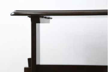 中古　北海道民芸家具　特注品　コンパクトなサイズ感がかわいらしいダイニングテーブル(作業台)(R-052532)