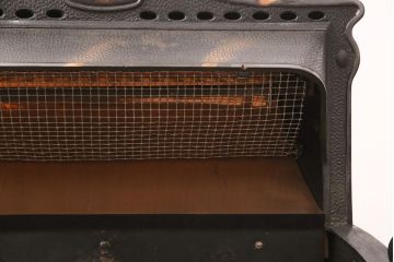 アメリカビンテージ　ジャンク品　COLONIAL FIREPLACE CO.　凝ったデザインがお部屋の雰囲気を高める電気ストーブ(暖炉、ディスプレイ、ヴィンテージ)(R-052536)