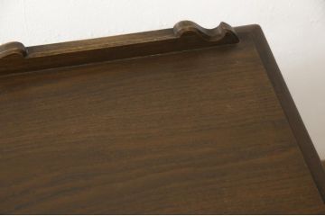 中古　美品　永田良介商店　品のある佇まいが魅力的なデスクと椅子のセット(定価約50万円)(ワークデスク、板座チェア、在宅用、在宅ワーク)(R-052538)