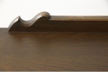 中古　美品　永田良介商店　品のある佇まいが魅力的なデスクと椅子のセット(定価約50万円)(ワークデスク、板座チェア、在宅用、在宅ワーク)(R-052538)