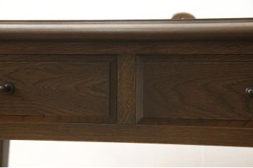中古　美品　永田良介商店　品のある佇まいが魅力的なデスクと椅子のセット(定価約50万円)(ワークデスク、板座チェア、在宅用、在宅ワーク)(R-052538)
