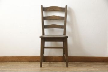 中古　美品　永田良介商店　品のある佇まいが魅力的なデスクと椅子のセット(定価約50万円)(ワークデスク、板座チェア、在宅用、在宅ワーク)(R-052538)