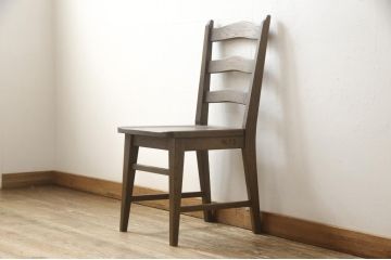 中古　美品　永田良介商店　品のある佇まいが魅力的なデスクと椅子のセット(定価約50万円)(ワークデスク、板座チェア、在宅用、在宅ワーク)(R-052538)