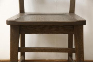 中古　美品　永田良介商店　品のある佇まいが魅力的なデスクと椅子のセット(定価約50万円)(ワークデスク、板座チェア、在宅用、在宅ワーク)(R-052538)