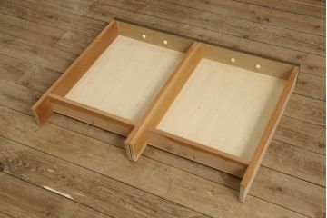 中古　美品　永田良介商店　品のある佇まいが魅力的なデスクと椅子のセット(定価約50万円)(ワークデスク、板座チェア、在宅用、在宅ワーク)(R-052539)