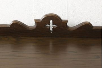 中古　美品　永田良介商店　品のある佇まいが魅力的なデスクと椅子のセット(定価約50万円)(ワークデスク、板座チェア、在宅用、在宅ワーク)(R-052539)