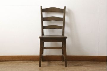 中古　美品　永田良介商店　品のある佇まいが魅力的なデスクと椅子のセット(定価約50万円)(ワークデスク、板座チェア、在宅用、在宅ワーク)(R-052539)