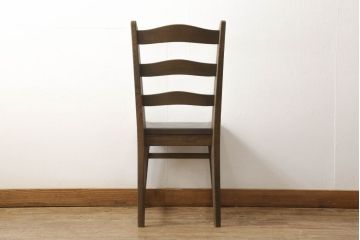 中古　美品　永田良介商店　品のある佇まいが魅力的なデスクと椅子のセット(定価約50万円)(ワークデスク、板座チェア、在宅用、在宅ワーク)(R-052539)
