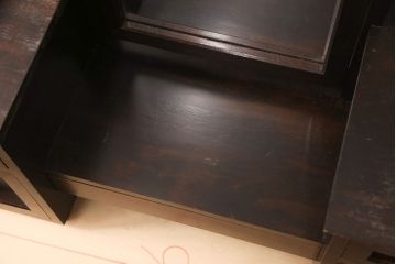 中古　松本民芸家具　M型一面鏡　シンプルなデザインのドレッサー(鏡台)(定価約24万円)(R-052552)