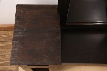 中古　松本民芸家具　M型一面鏡　シンプルなデザインのドレッサー(鏡台)(定価約24万円)(R-052552)