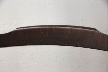 中古　北海道民芸家具　HM620　滑らかな木肌が上品なラダーバックチェア4脚セット(椅子、ダイニングチェア、板座チェア)(R-052553)