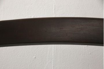 中古　北海道民芸家具　HM620　滑らかな木肌が上品なラダーバックチェア4脚セット(椅子、ダイニングチェア、板座チェア)(R-052553)