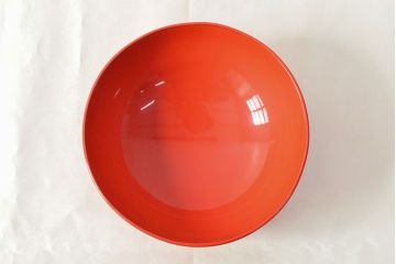 明治〜大正　沈金蒔絵朱塗椀5客(木製、漆器)(R-052569)