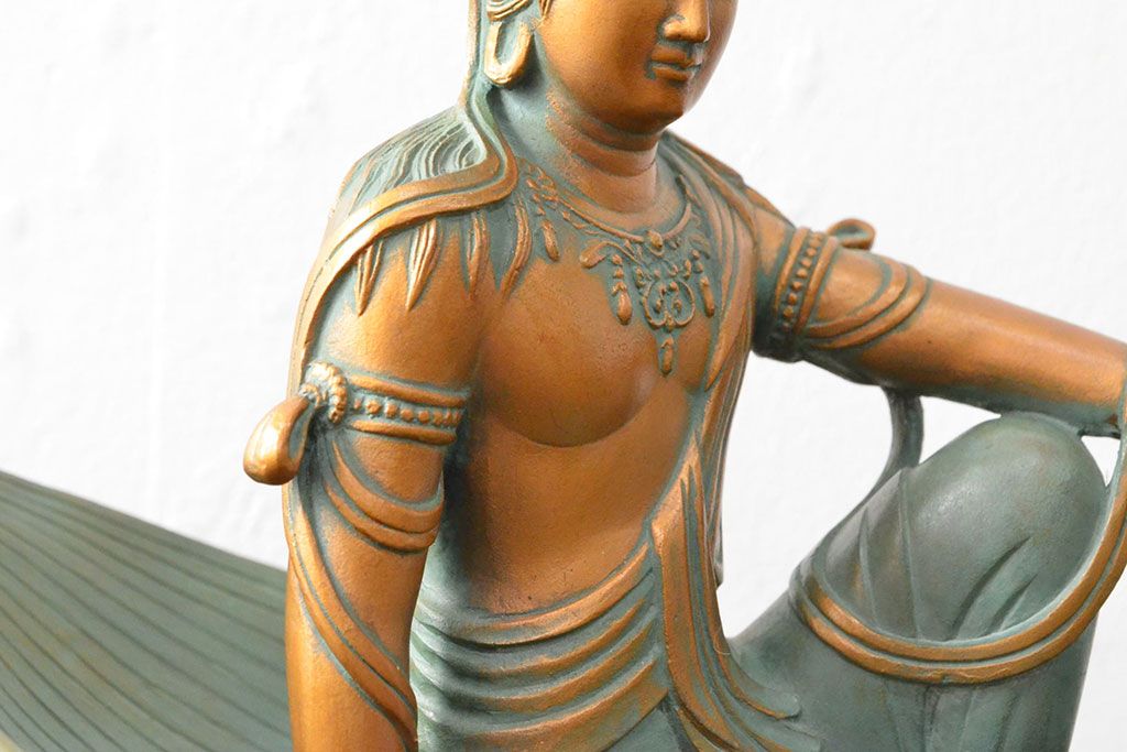 大仏師　長田晴山　一葉観音　ブロンズ像　487/950(R-052571)