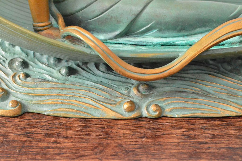 大仏師　長田晴山　一葉観音　ブロンズ像　487/950(R-052571)