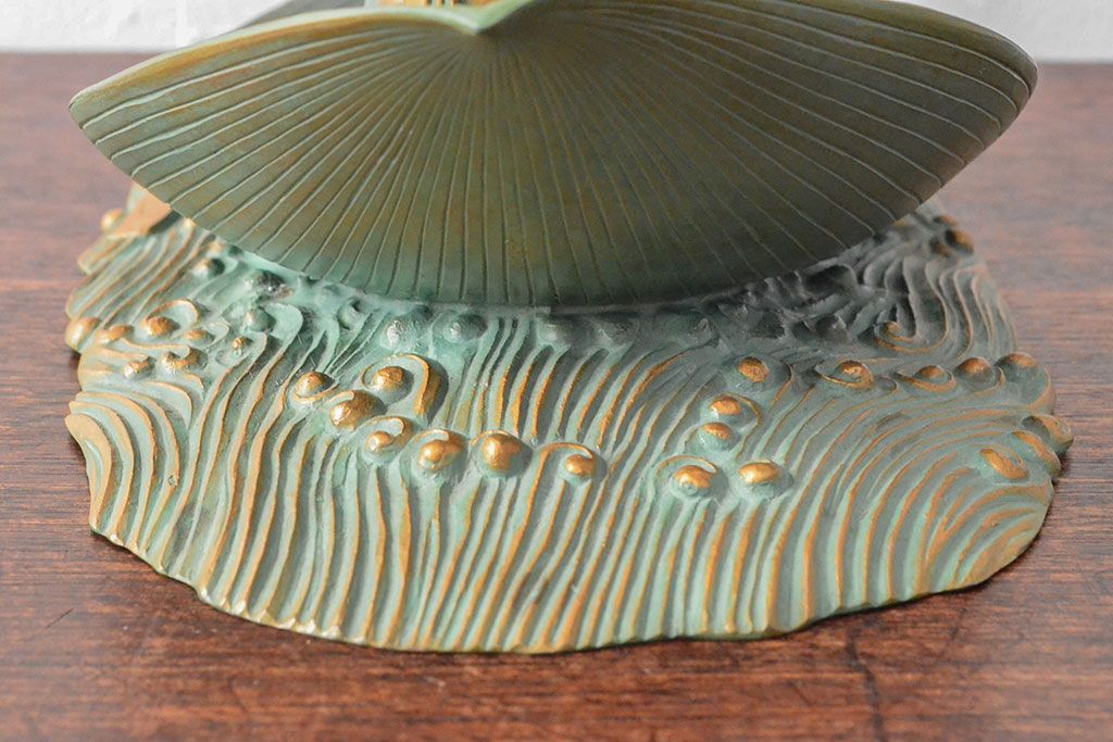 大仏師　長田晴山　一葉観音　ブロンズ像　487/950(R-052571)