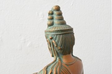 大仏師　長田晴山　一葉観音　ブロンズ像　487/950(R-052571)