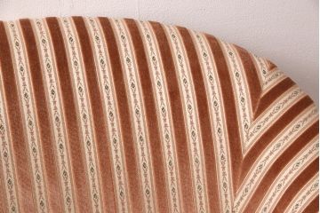 中古　美品　神戸洋家具　メープル不二屋　ころんとした可愛いデザインが魅力の1人掛けソファ(ラウンジチェア、1P、一人掛け)(R-052572)