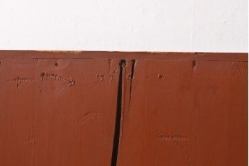 中古　前面ケヤキ材　モダンな空間にも取り入れやすい大ぶりな相馬箪笥(和箪笥、重ね箪笥、衣装箪笥、引き出し、チェスト)(R-052573)