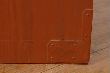 中古　前面ケヤキ材　モダンな空間にも取り入れやすい相馬箪笥・上段(和箪笥、重ね箪笥、衣装箪笥、引き出し、チェスト)(R-052574)