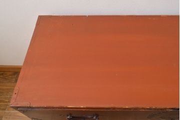中古　前面ケヤキ材　モダンな空間にも取り入れやすい相馬箪笥・下段(和箪笥、重ね箪笥、衣装箪笥、引き出し、チェスト)(R-052575)
