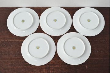 戦前　オールドノリタケ　Noritake　ケーキ皿5枚(洋食器)(R-052581)