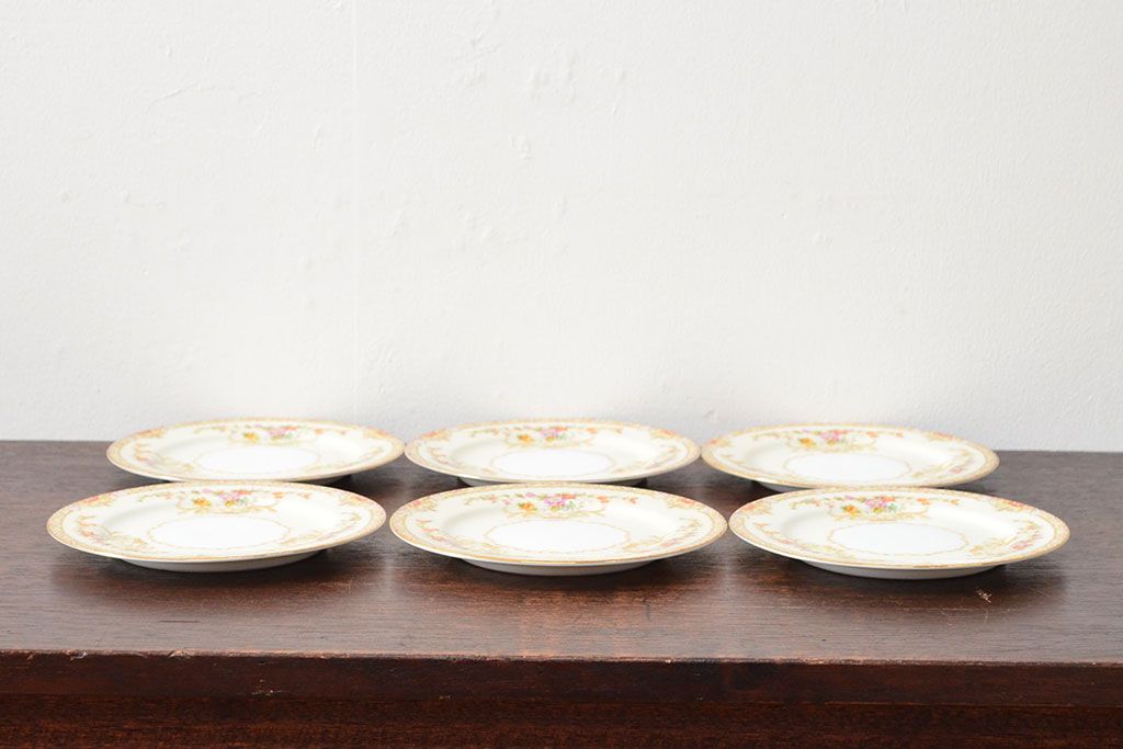 ノリタケケーキプレート オールドノリタケ カップ&ソーサー ケーキプレート トリオ