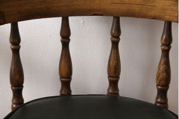 中古　美品　イギリス輸入家具　アンティーク調　大人の空間づくりにぴったりなバーカウンターセット(収納棚、飾り棚、キャビネット、アームチェア)(R-052589)
