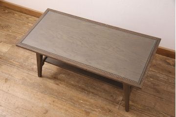 中古　美品　神戸洋家具　伊藤家具　シンプルで使い勝手のいいセンターテーブル(ローテーブル)(R-052591)