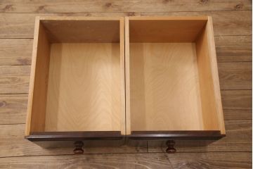 中古　美品　松本民芸家具　シックな佇まいが上質な空間づくりにぴったりなA型和タンスIV(引き出し、チェスト、整理箪笥)(定価約73万円)(R-052594)