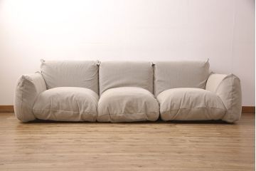 中古　arflex(アルフレックス)　MARENCO(マレンコ)　足を伸ばしてゆったりくつろげる3人掛けソファ(定価約75万円)(三人掛けソファ、3P)(R-052596)