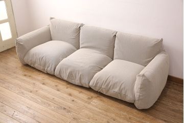 中古　arflex(アルフレックス)　MARENCO(マレンコ)　足を伸ばしてゆったりくつろげる3人掛けソファ(定価約75万円)(三人掛けソファ、3P)(R-052596)
