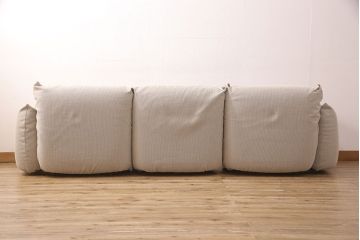 中古　arflex(アルフレックス)　MARENCO(マレンコ)　足を伸ばしてゆったりくつろげる3人掛けソファ(定価約75万円)(三人掛けソファ、3P)(R-052596)