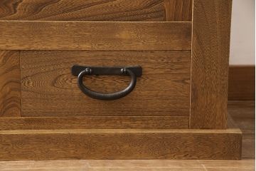 中古　美品　国産手造り家具　ケヤキ材製　品のある佇まいが上質な和の空間にぴったりな水屋箪笥・上段(食器棚、収納棚、サイドボード、和風キャビネット)(R-052599)
