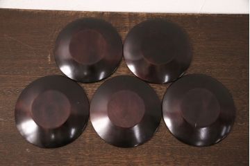 中古　伝統工芸　日光彫り　梅・牡丹・桜　それぞれの花の彫刻が美しく、空間に彩を添えるティッシュボックス、レターホルダー、菓子器セット(小物収納、レターラック、茶たく)(R-052611)