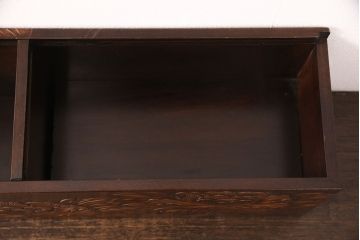 中古　伝統工芸　日光彫り　梅・牡丹・桜　それぞれの花の彫刻が美しく、空間に彩を添えるティッシュボックス、レターホルダー、菓子器セット(小物収納、レターラック、茶たく)(R-052611)
