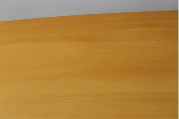 中古　美品　手造り国産家具　総ヒノキ材　木の美しさが感じられるシンプルなダイニングテーブル(作業台、食卓)(R-052612)