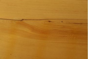 中古　美品　手造り国産家具　総ヒノキ材　木の美しさが感じられるシンプルなダイニングテーブル(作業台、食卓)(R-052612)