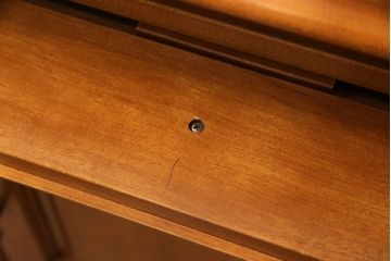 中古　特注品　横浜ダニエル(daniel)　デスクまわりの小物類もばっちり収納できる、パソコン用サイドボード(定価約60万円)(収納棚、サイドキャビネット)(R-052613)