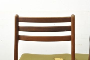 北欧ビンテージ　チーク材　ナチュラルスタイルにおすすめのダイニングチェア2脚セット(椅子、イス、ヴィンテージ)(R-052626)