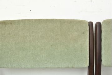 北欧ビンテージ　チーク材　シンプルな中に洗練された美しさが感じられるダイニングチェア4脚セット(椅子、ヴィンテージ)(R-052627)