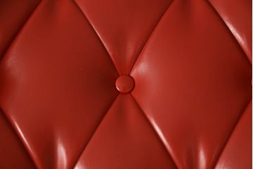 ジャンク品　合皮　富士ファニチア(富士ファニチュア、フジファニチュア、FUJI FURNITURE、富士ファニチャー)　レトロな佇まいのオットマン付きラウンジチェア(1人掛けソファ、イス)(R-052628)