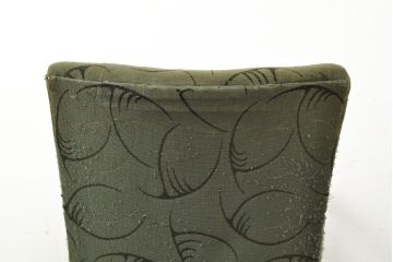 デンマークビンテージ　チーク材　緩やかなカーブを描いたアームが特徴的なイージーチェア(アームチェア、ヴィンテージ、北欧)(R-052632)