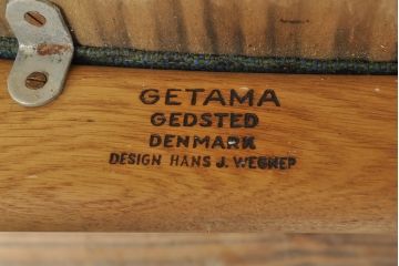 デンマークビンテージ　Hans J Wegner(ハンス・J・ウェグナー)　GETAMA(ゲタマ)　CONFERENCECHAIR　オーク材　洗練された佇まいが目を引くカンファレンスチェア(アームチェア、イス、椅子、ダイニングチェア、ヴィンテージ、北欧)(R-052634)