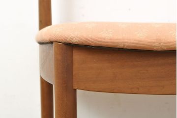 イギリスヴィンテージ　A.H.McIntosh(マッキントッシュ)社　ひと味違ったデザインが目を引くダイニングチェア2脚セット(イス、椅子、ビンテージ)(R-052644)