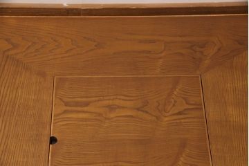 中古　超美品　ケヤキ材　上質な和の空間づくりにぴったりな関西火鉢(木製火鉢、長火鉢、囲炉裏、座卓)(R-052646)